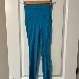 Wunder Train High-Rise Tight 28" / Hawaiian Blue/ Size 0 /Leggings